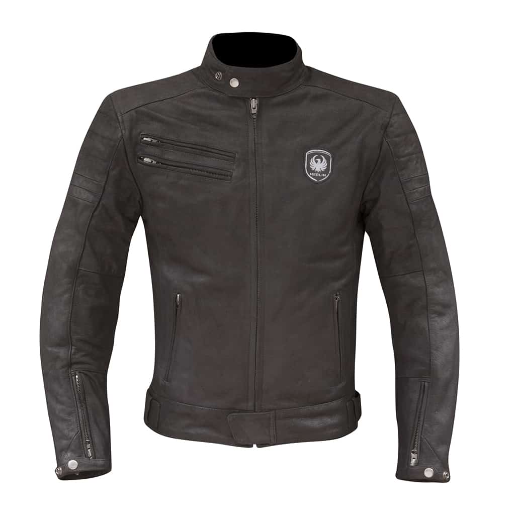 Merlin Alton Leather Jacket in black