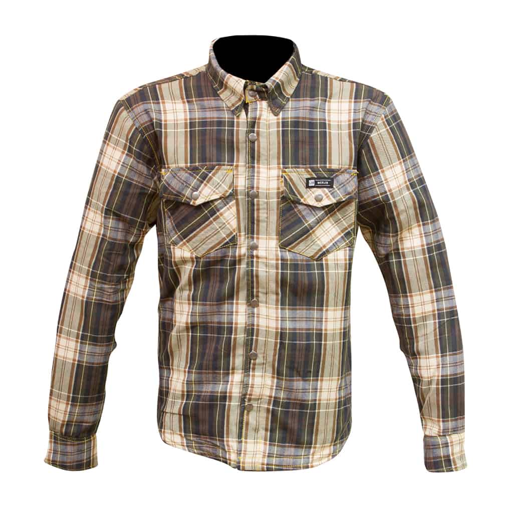 WCL Kevlar Lined Performance Motorcycle Riding Long Sleeve Flannel