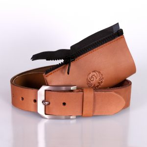 Connecting Belt Brown With Zip