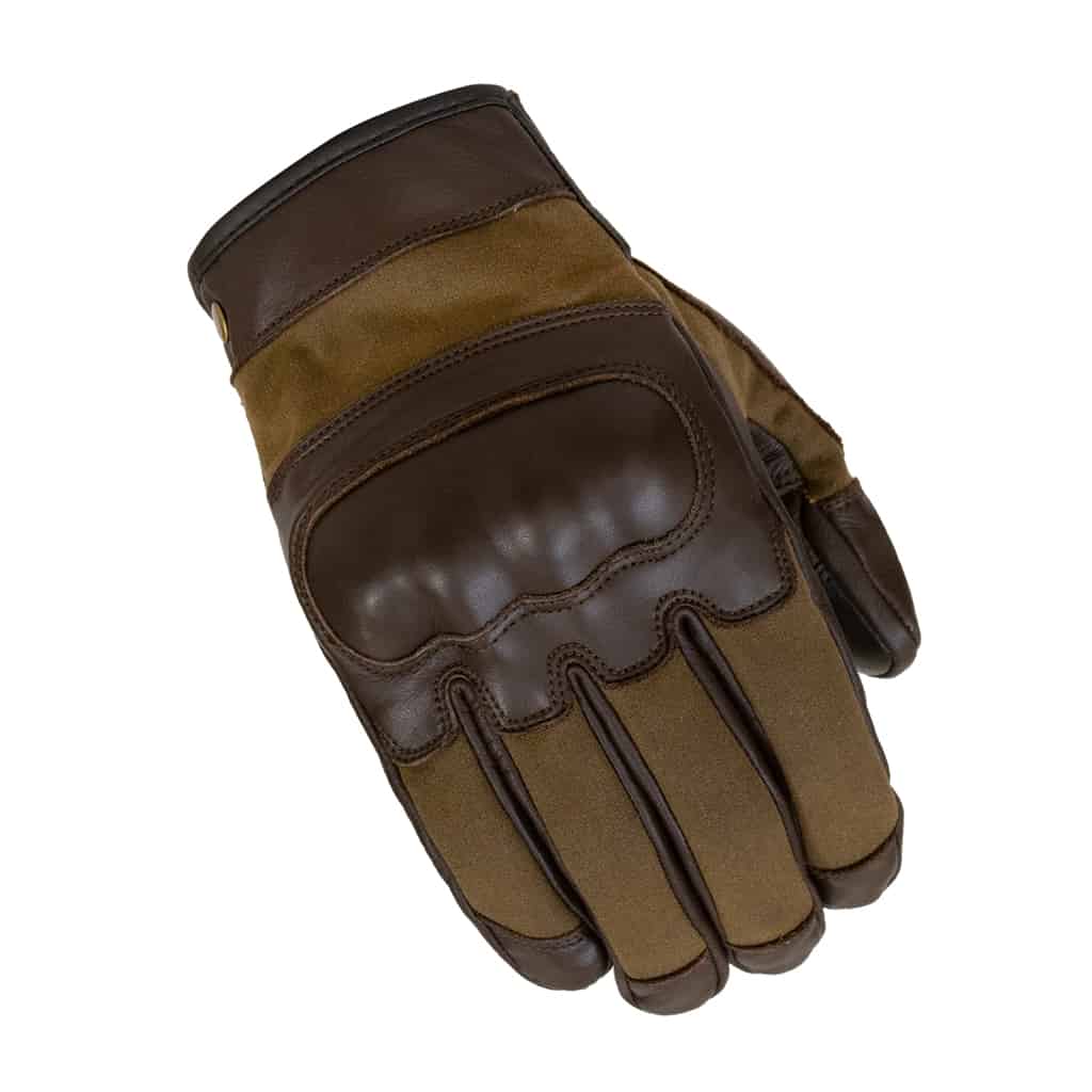Brown Leather Full Finger Mens Motorcycle Driving Gloves size XL biker mittens 