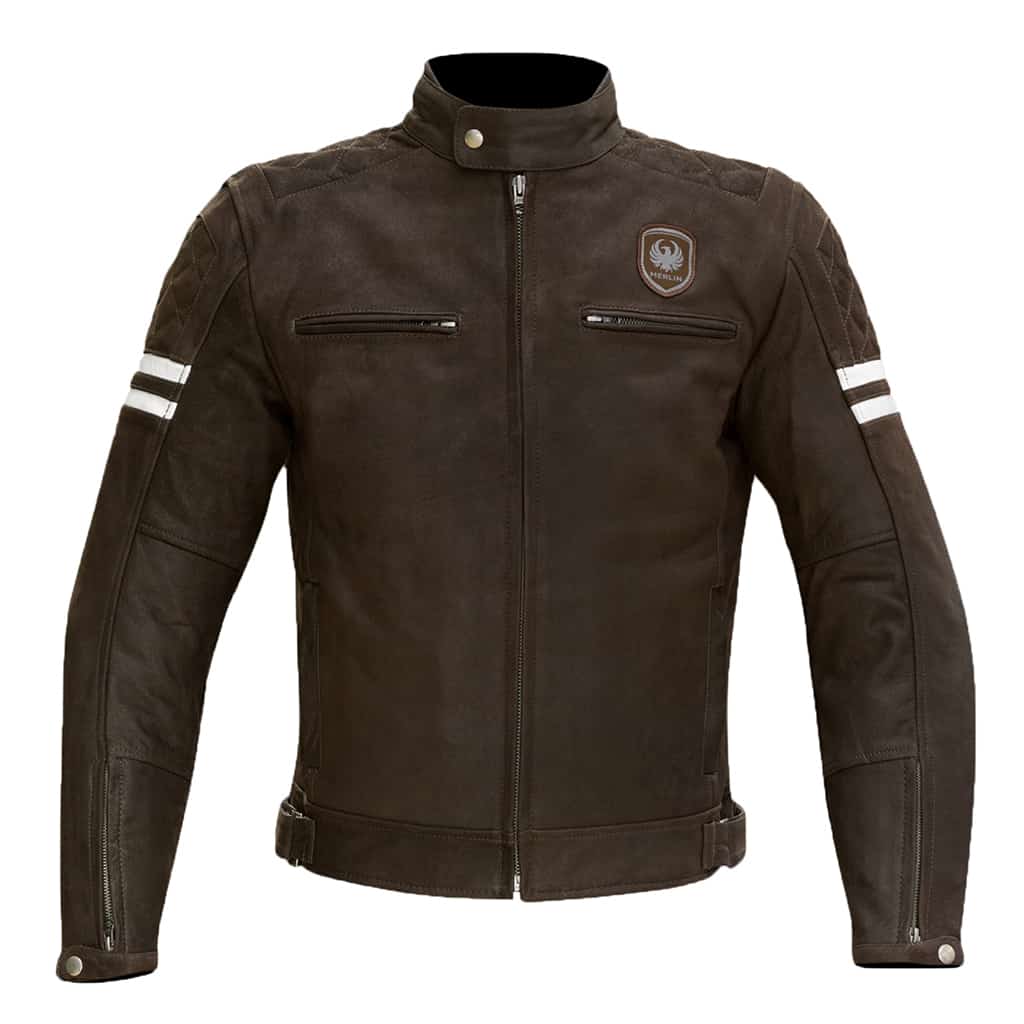 Merlin Hixon Leather Jacket in brown