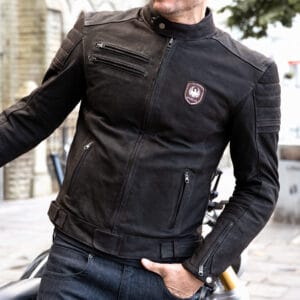 Merlin Alton Leather Jacket Brown Front