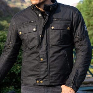 Merlin Barton 2 Black Motorcycle Jacket Front Merlin Barton 2 Black Motorcycle Jacket Front