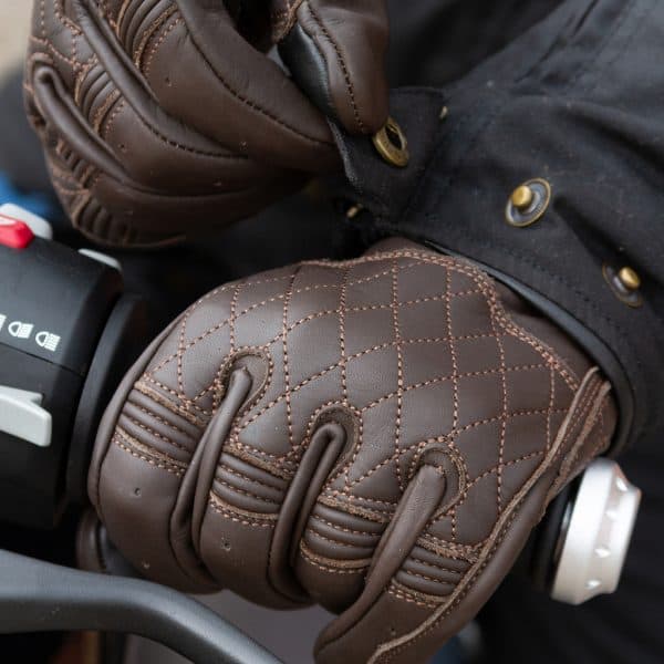 XLMLG015 Merlin Stefie Ladies Motorcycle Leather GlovesBlackSizes XS