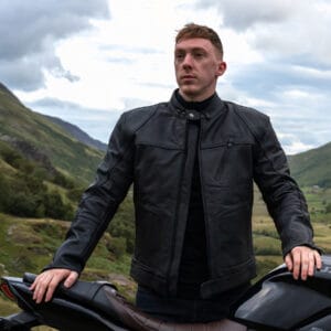 Merlin Gable Waterproof Leather Jacket Black