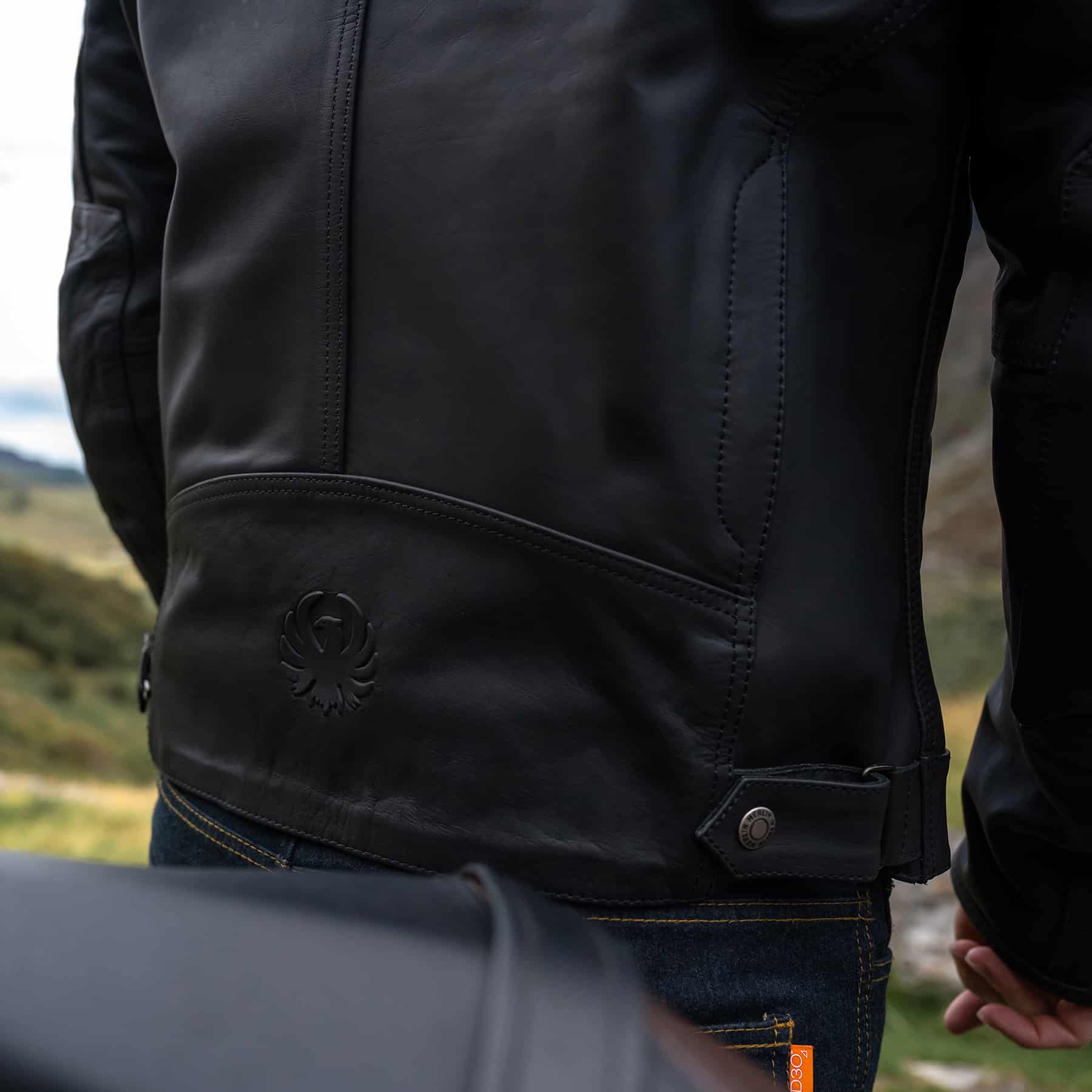 Merlin Gable leather jacket in black