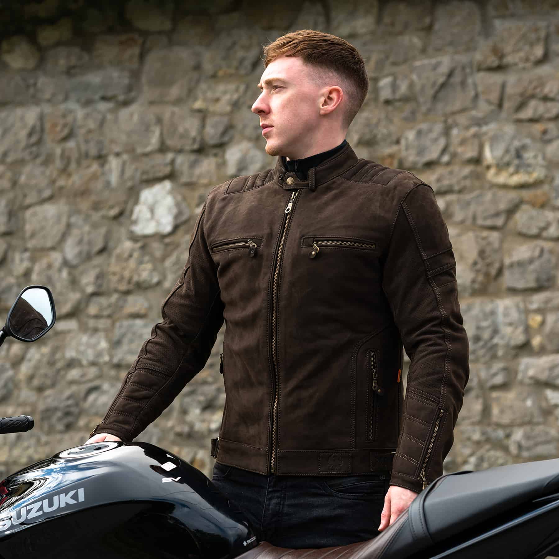 Merlin Miller leather jacket in brown