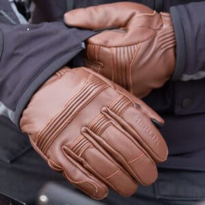 Minworth Black Heated Glove Light Brown Hand