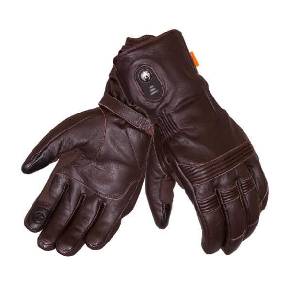Merlin Maple Motorcycle Bike Leather Gloves Knuckle Guard Denim