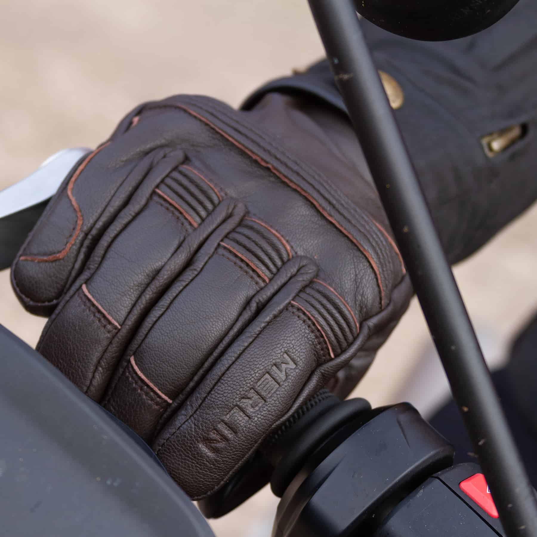 Merlin Minworth Heated motorcycle glove in dark brown