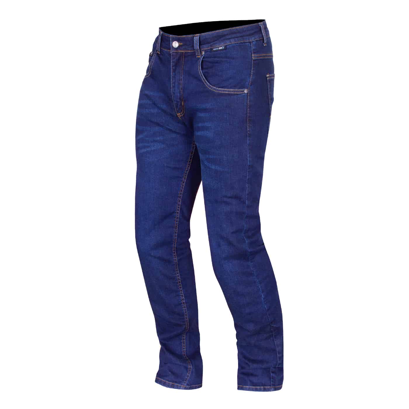 Route One Merlin Duke motorcycle riding jeans in blue