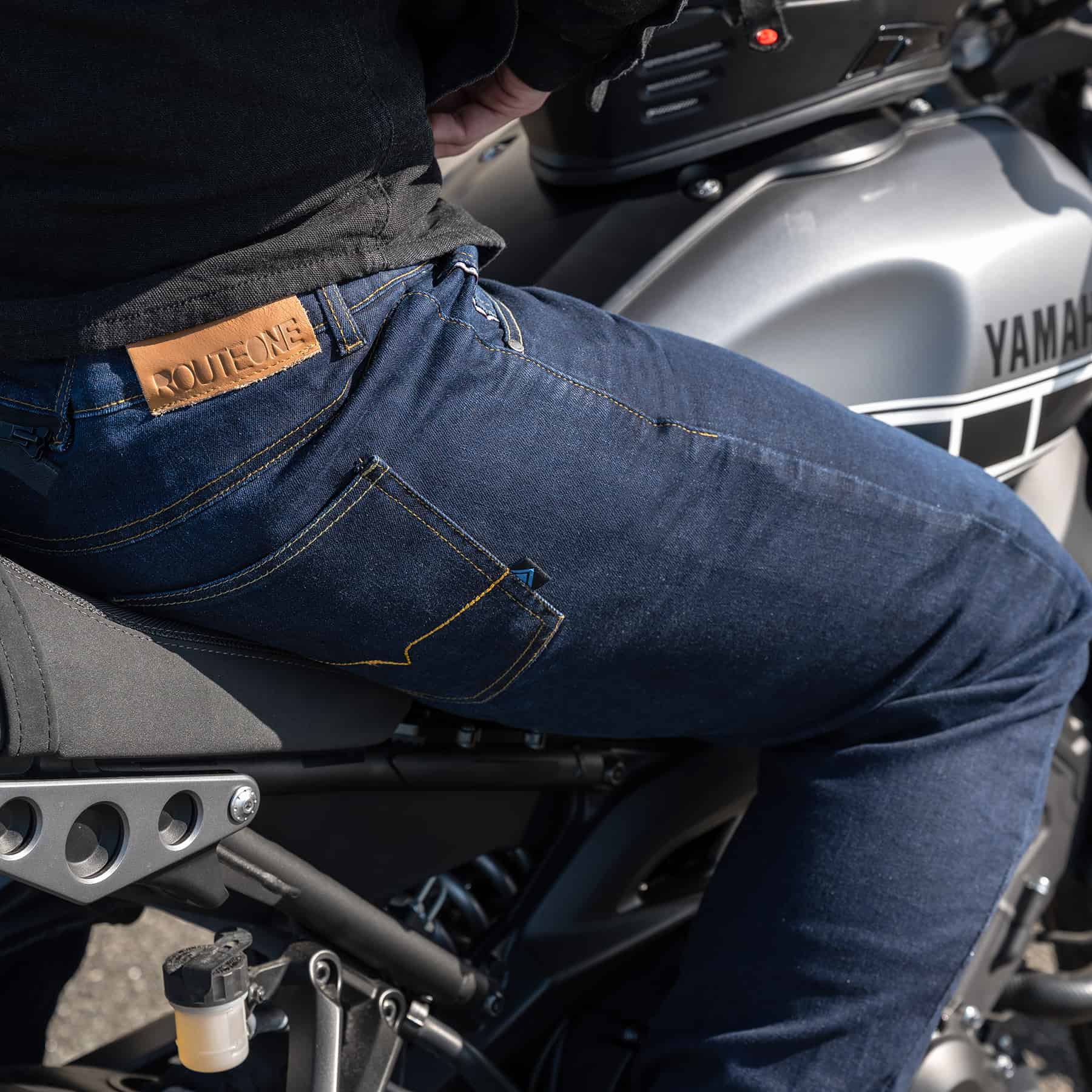 Route One Merlin Duke motorcycle riding jeans in black