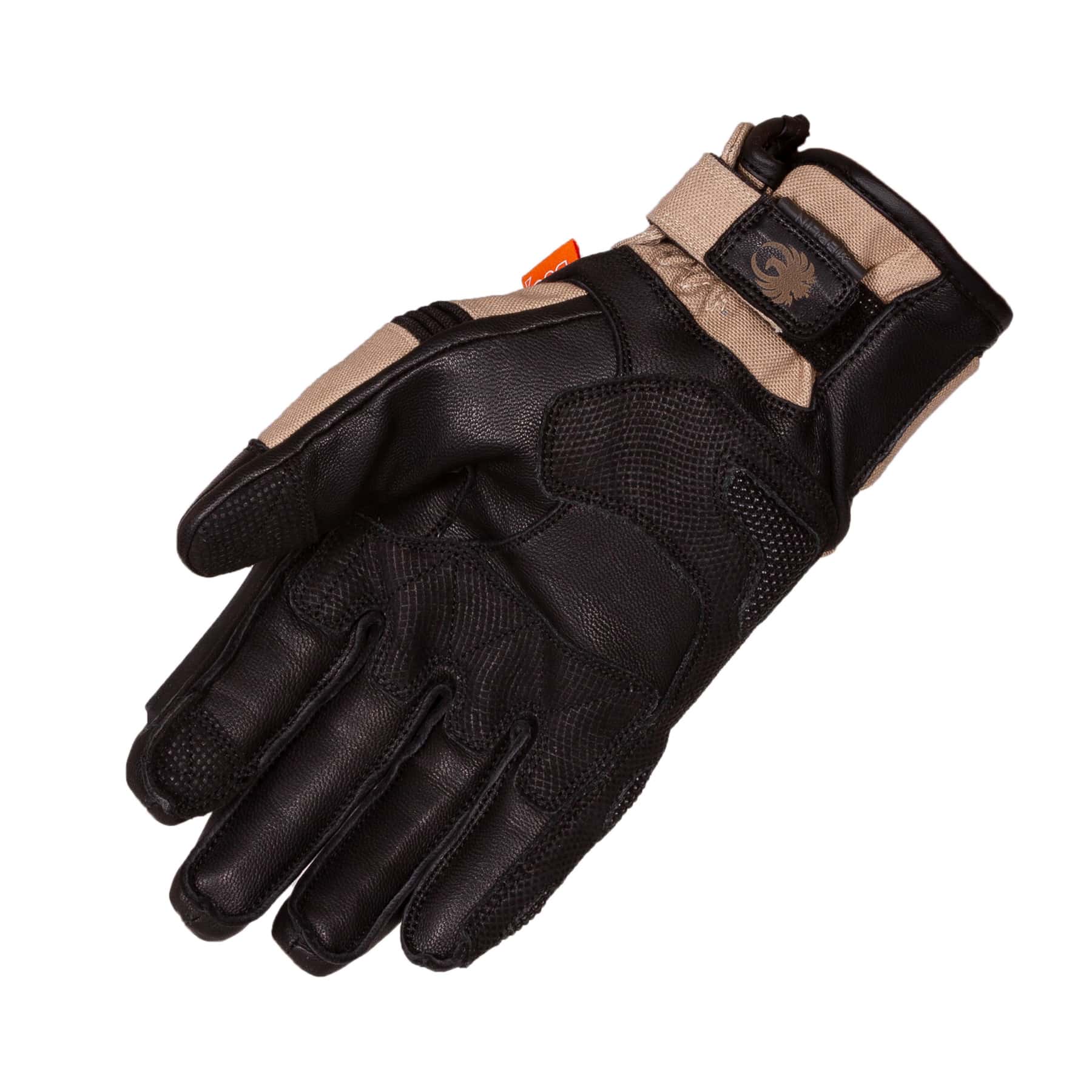 Merlin Mahala Waterproof Explorer motorcycle gloves in black/sand