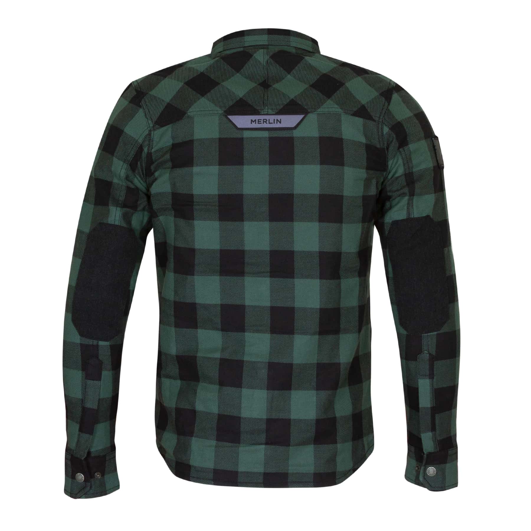 Merlin Sherbrook Riding Shirt in green and black checkered pattern