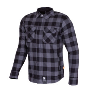 Merlin Sherbrook Riding Shirt in grey and black checkered pattern