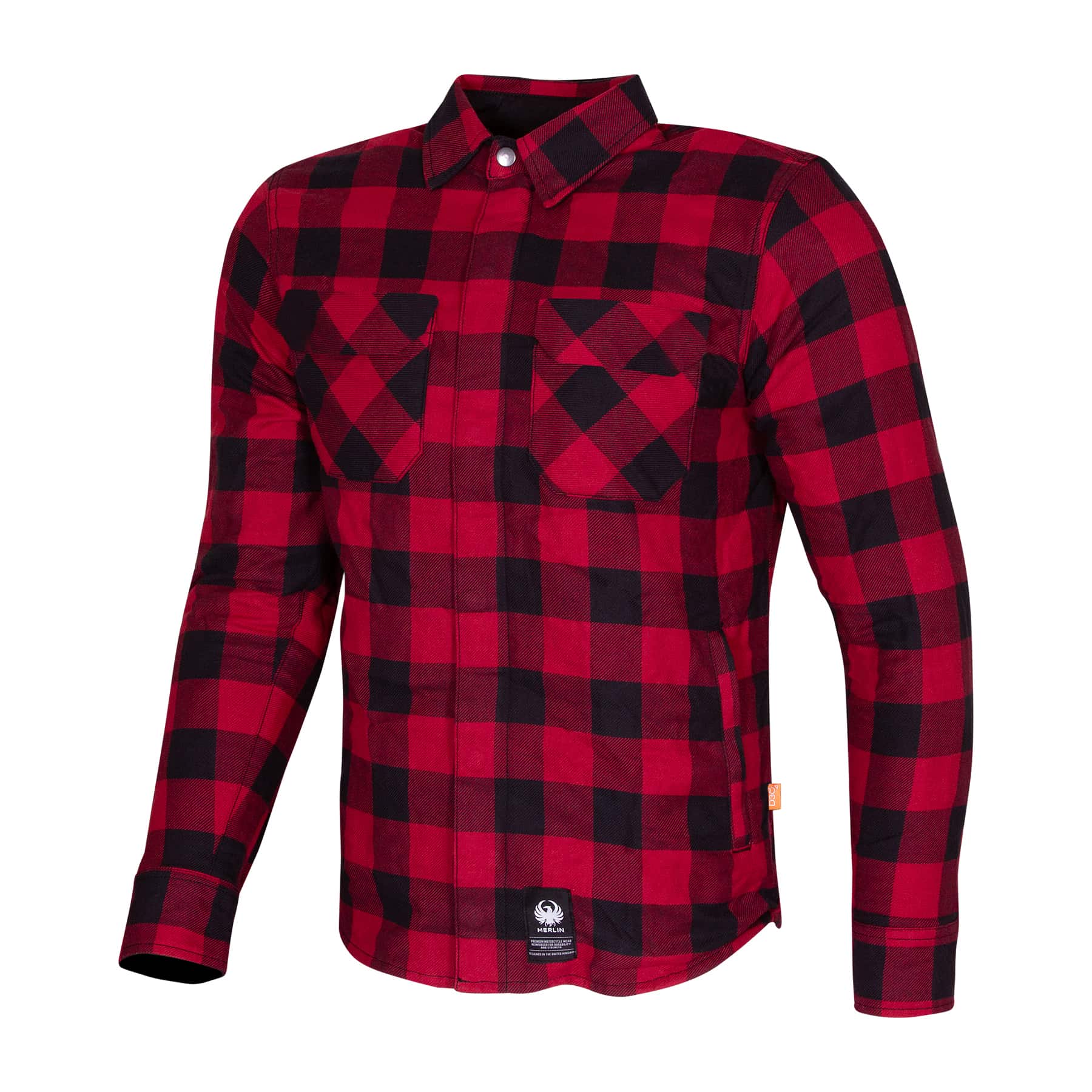 Merlin Sherbrook Riding Shirt in red and black checkered pattern