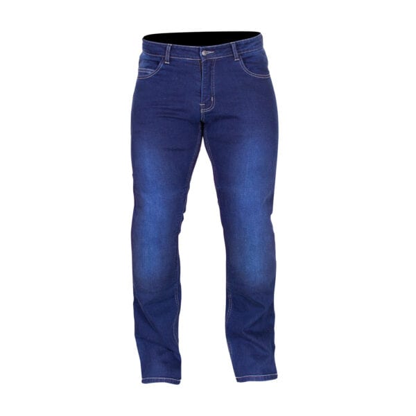 A studio image of the Merlin Cooper jeans in blue