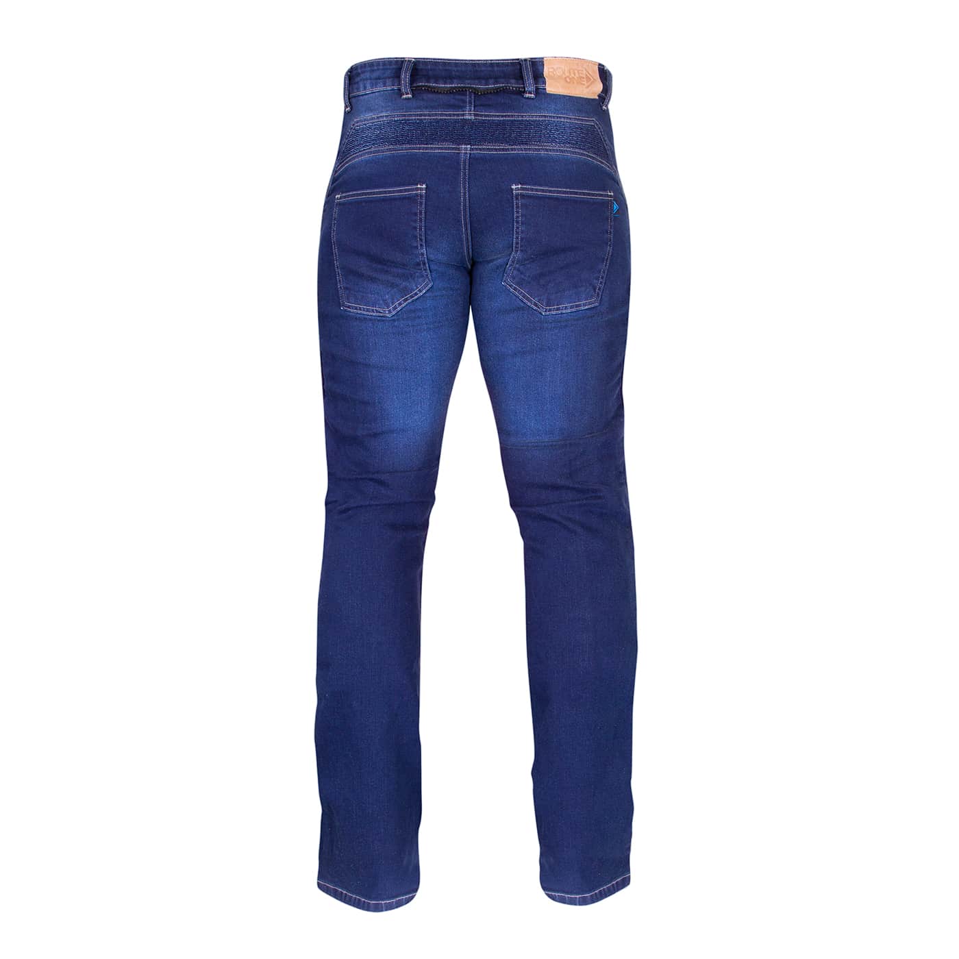 A studio image of the Merlin Cooper jeans in blue
