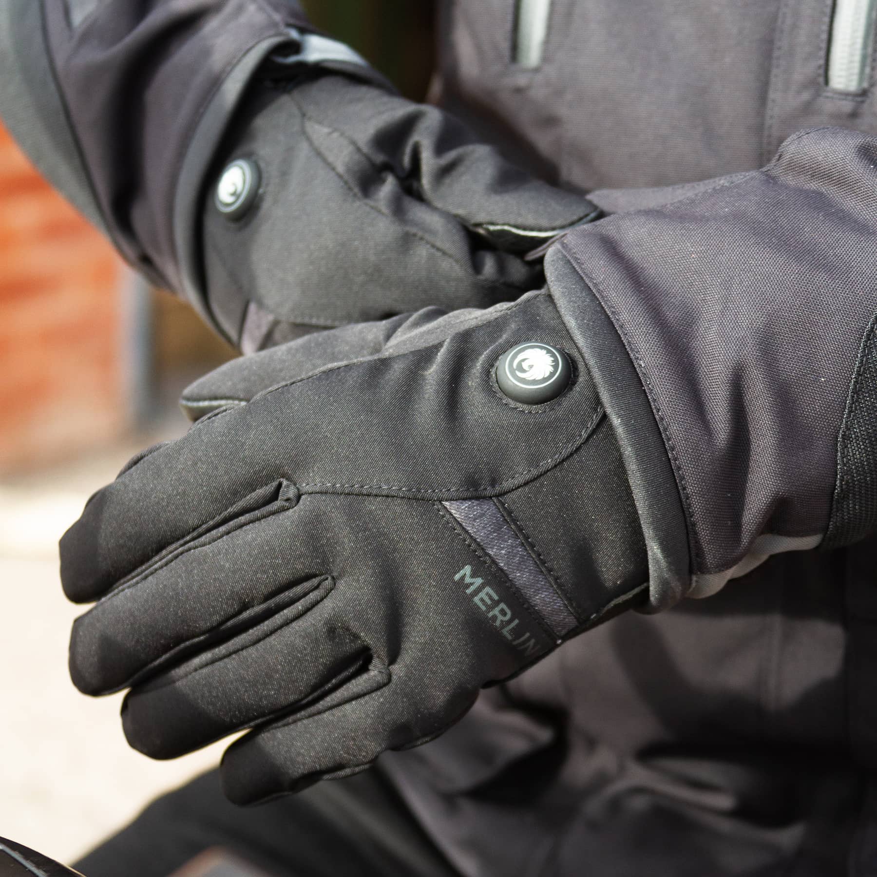 Lifestyle image of the Merlin Finchley heated gloves
