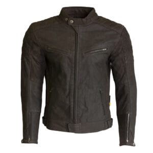 Liberation Leather Jacket Brown Front Liberation Leather Jacket Brown Front