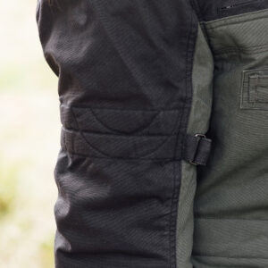 Mahala Explorer Ladies Jacket Black Olive Arm Detail