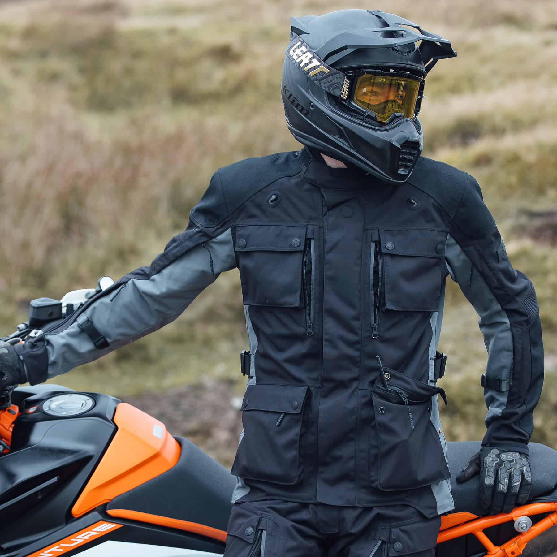 Merlin Solitude Motorcycle Jacket in Black/Grey