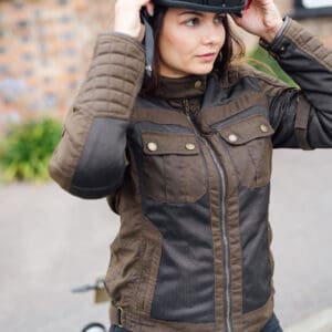 Shenstone Ladies Jacket Olive Lifestyle 4