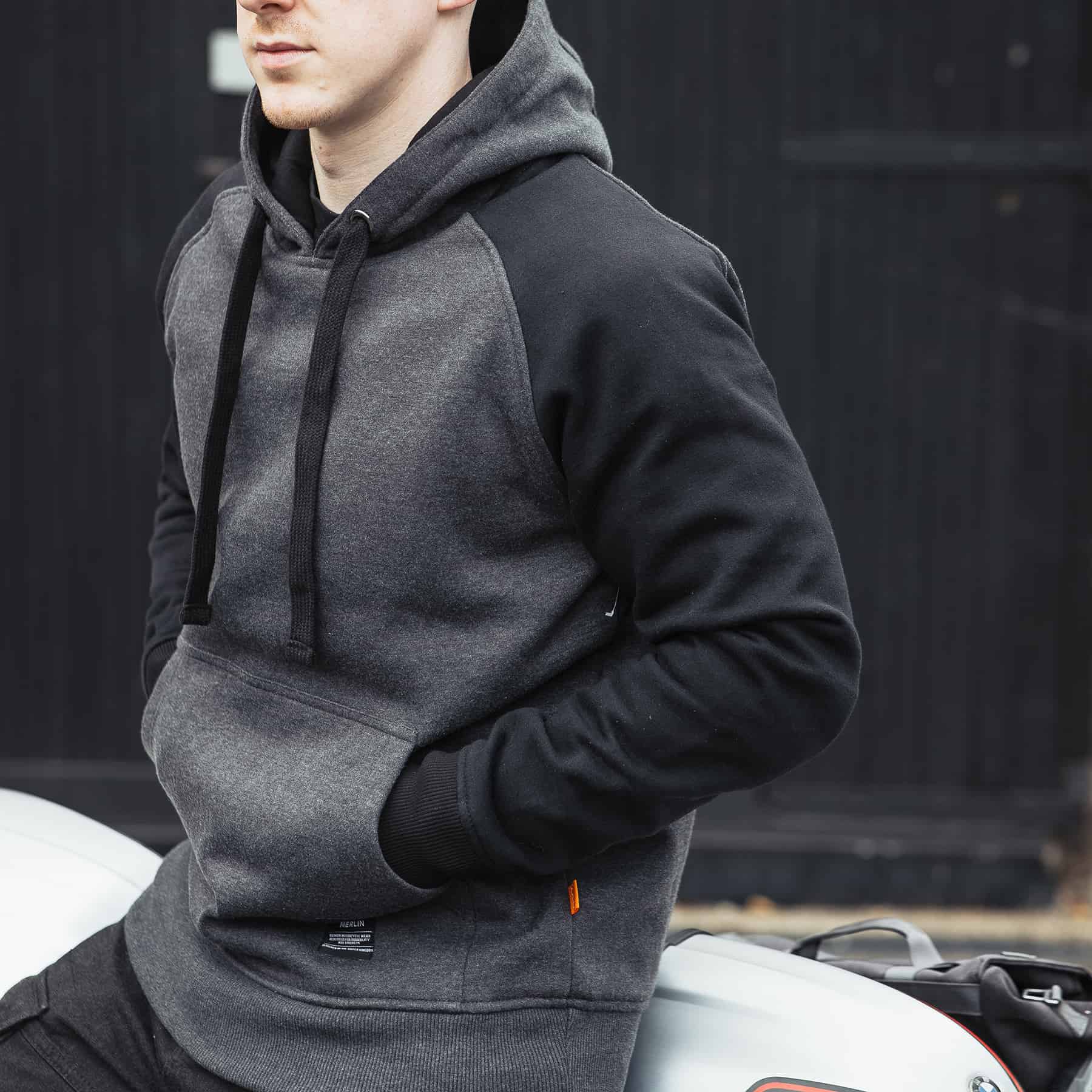 Merlin Stealth Pro hoodie in black/grey