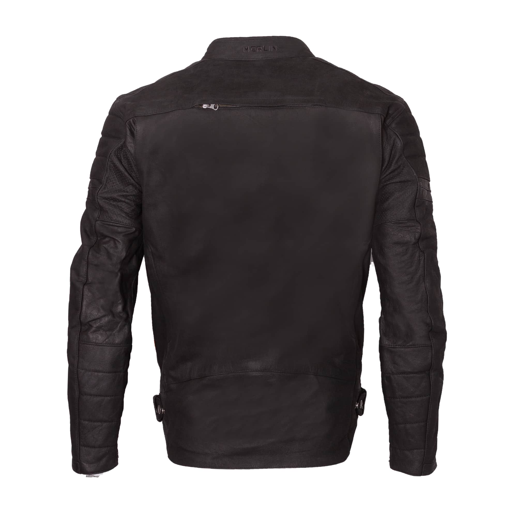 Merlin Alton II D3O Leather Jacket Black Back