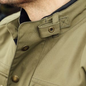Merlin Burslem Eco Laminate Jacket Lifestyle Green3