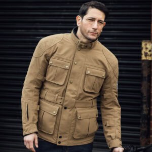 Merlin Burslem Eco Laminate Jacket Lifestyle Sand 1