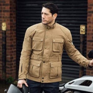 Merlin Burslem Eco Laminate Jacket Lifestyle Sand 4