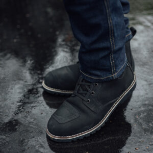 Merlin Ether II Motorcycle Boot Black Lifestyle1 Merlin Ether II Motorcycle Boot Black Lifestyle1
