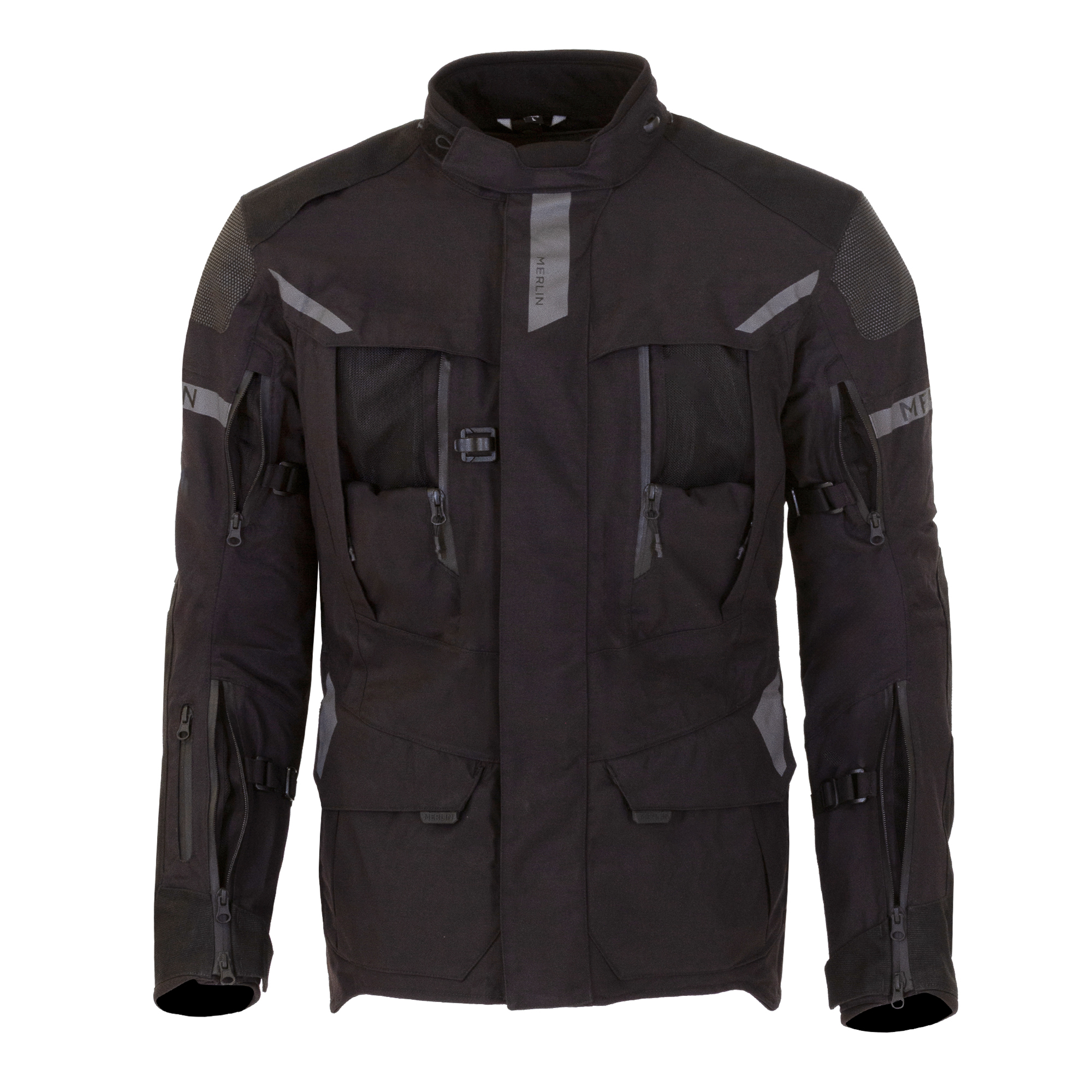 Akashi Enduro Jacket Black Front Venting Akashi Enduro Jacket Black Front Venting