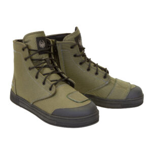 Merlin Knots Canvas Olive Boot Side