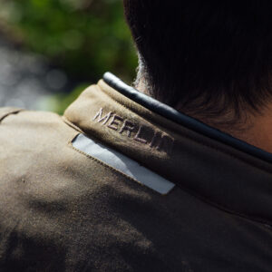 Merlin Shenstone II Olive Collar Detail Merlin Shenstone II Olive Collar Detail