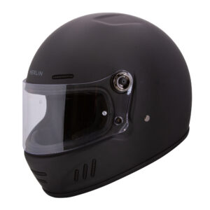 Revival Vintage Full Face Helmet - Matt Black