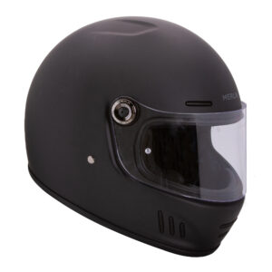 Revival Vintage Full Face Helmet - Matt Black