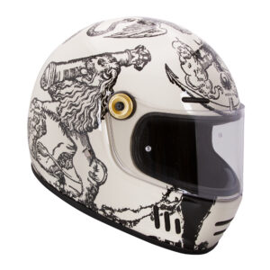 Revival Vintage Full Face Helmet - Versus Off White