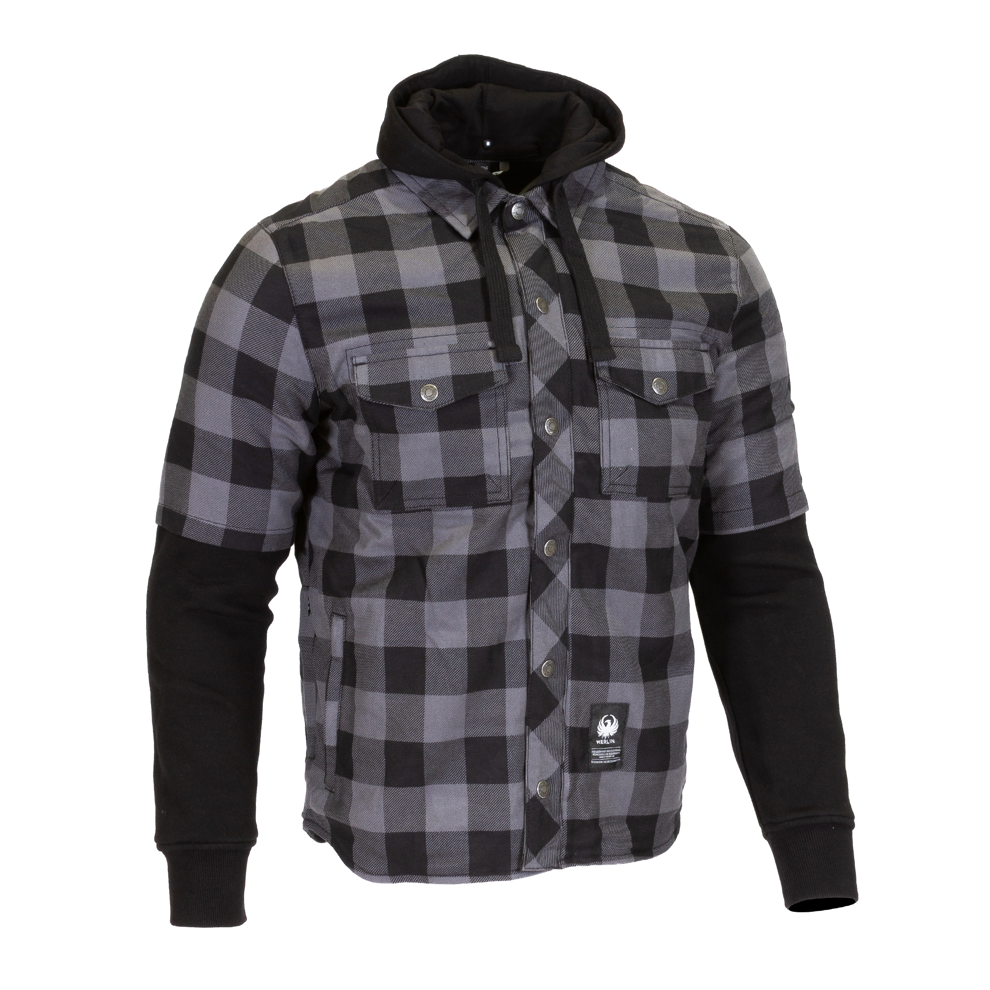 Deadwood Over Shirt Hoody Merlin Grey Side 2 Deadwood Over Shirt Hoody Merlin Grey Side 2