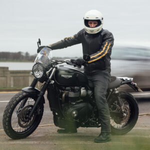 Icon Leather Jacket Merlin BlackGold Lifestyle2