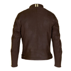 Icon Leather Jacket Merlin Brown Back