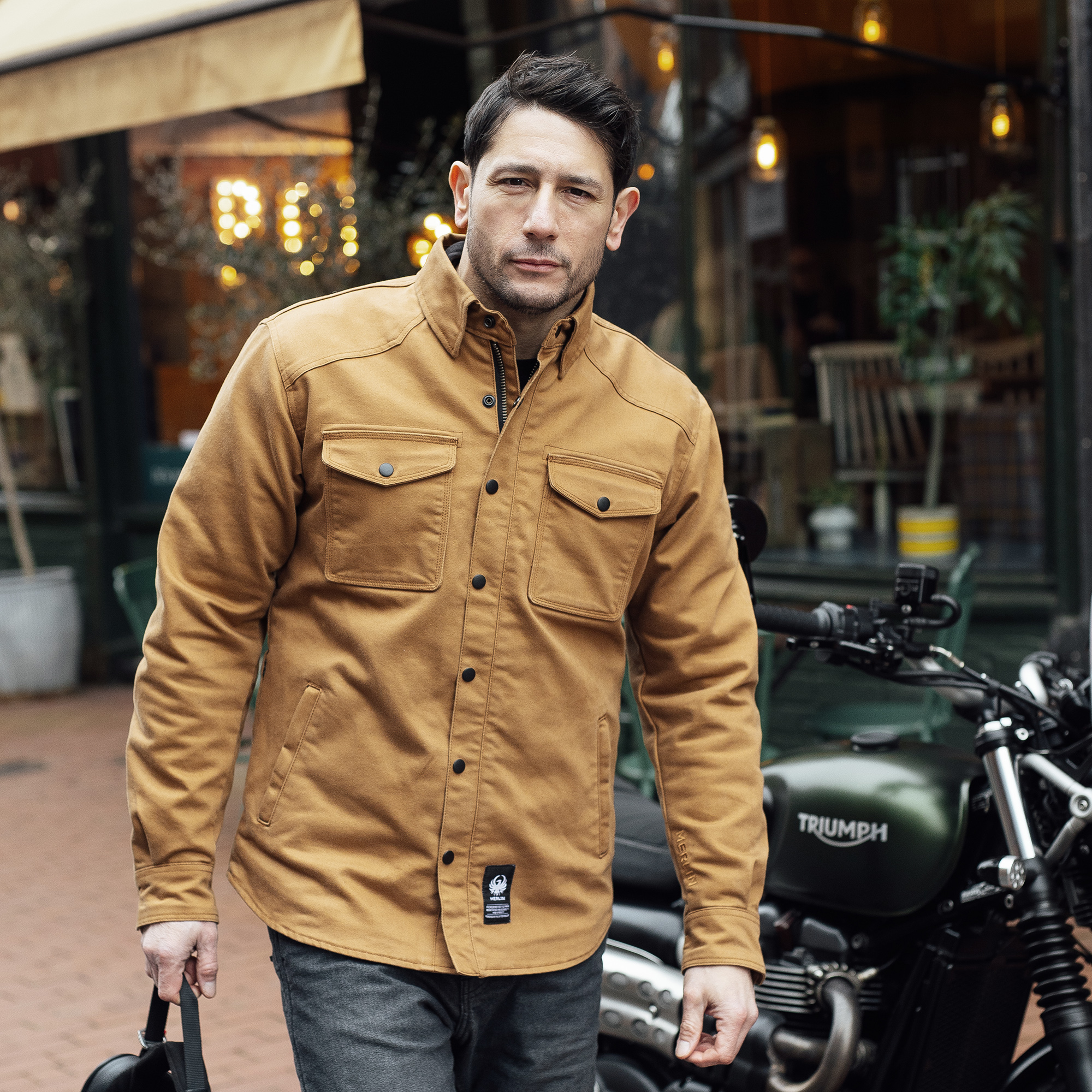 Renegade AAA Riding Shirt Tan Lifestyle2 Renegade AAA Riding Shirt Tan Lifestyle2
