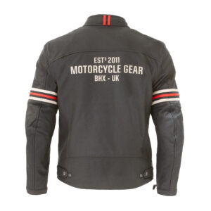 Revival D3O Leather Jacket Merlin BlackVintage Back Revival D3O Leather Jacket Merlin BlackVintage Back