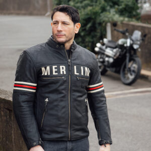 Revival D3O Leather Jacket Merlin BlackVintage Front Lifestyle Revival D3O Leather Jacket Merlin BlackVintage Front Lifestyle